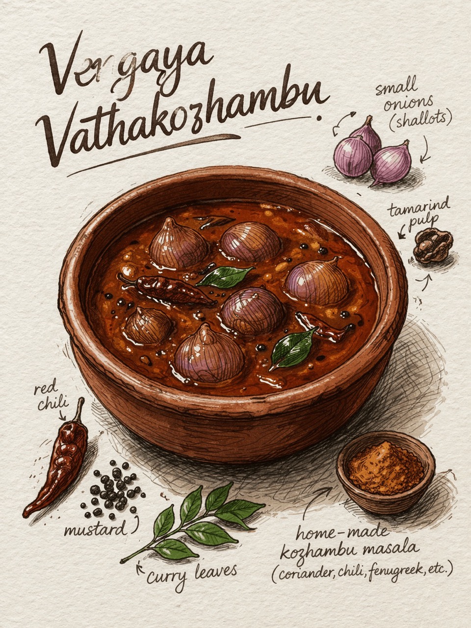 Paati's Vengaya Vatha Kozhambu
